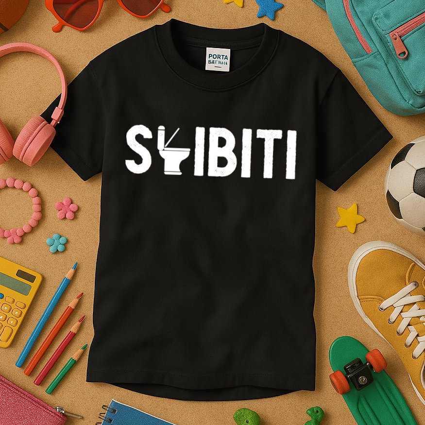 Skibiti Toilet Gen Alpha Slang Meme Skibiti Ohio Rizzler Kids T-Shirt
