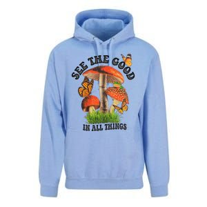 See The Good In All Things Mushroom Unisex Surf Hoodie