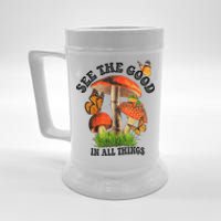 See The Good In All Things Mushroom Beer Stein