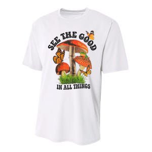 See The Good In All Things Mushroom Performance Sprint T-Shirt