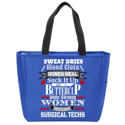 Surgical Technician Gift Surg Tech Or Scrub Tech Gift Cool Gift Zip Tote Bag