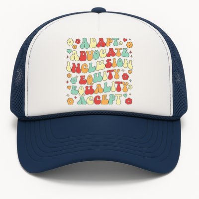 SPED Teacher Groovy Special Education Teacher  Trucker Hat