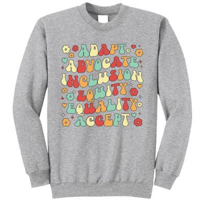 SPED Teacher Groovy Special Education Teacher  Tall Sweatshirt