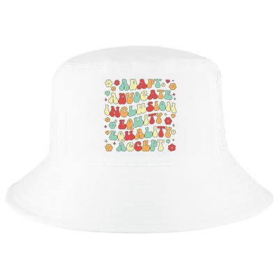 SPED Teacher Groovy Special Education Teacher  Cool Comfort Performance Bucket Hat