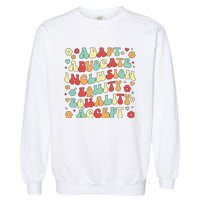 SPED Teacher Groovy Special Education Teacher  Garment-Dyed Sweatshirt