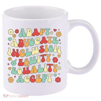 SPED Teacher Groovy Special Education Teacher  11oz C Handle Ceramic Mug