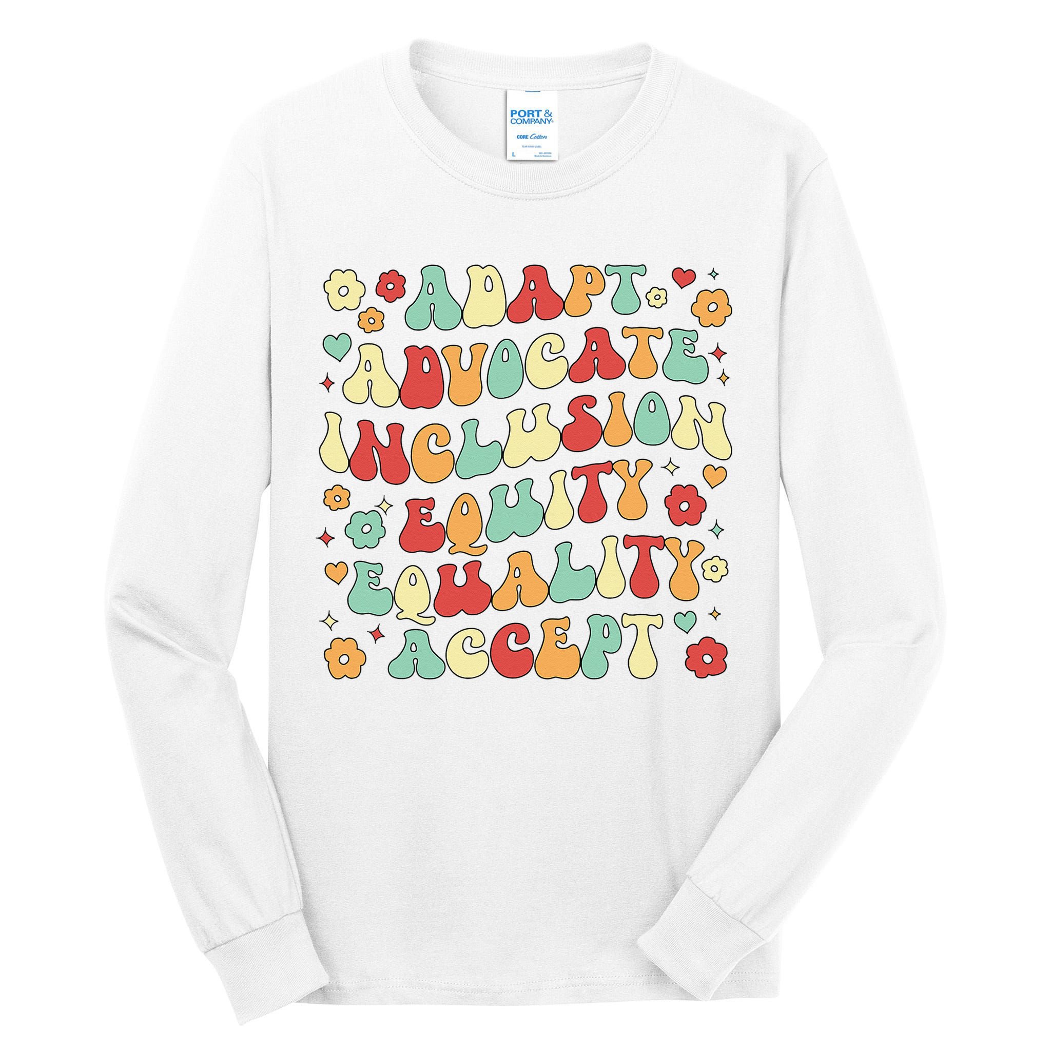 SPED Teacher Groovy Special Education Teacher  Tall Long Sleeve T-Shirt
