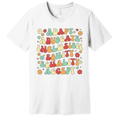 SPED Teacher Groovy Special Education Teacher  Premium T-Shirt