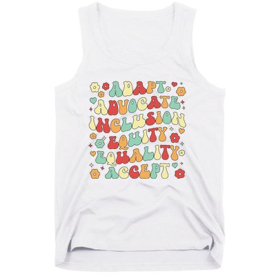 SPED Teacher Groovy Special Education Teacher  Tank Top