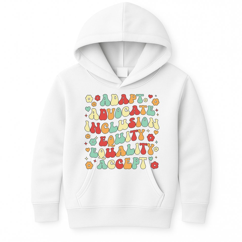 SPED Teacher Groovy Special Education Teacher  Kids Hoodie