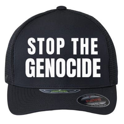 Stop The Genocide Flexfit Unipanel Trucker Cap