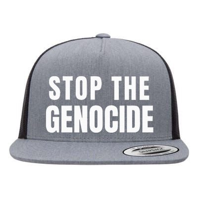 Stop The Genocide Flat Bill Trucker Hat