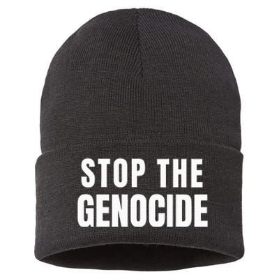 Stop The Genocide Sustainable Knit Beanie