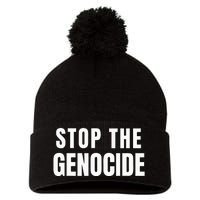 Stop The Genocide Pom Pom 12in Knit Beanie