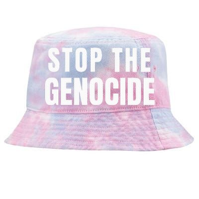 Stop The Genocide Tie-Dyed Bucket Hat