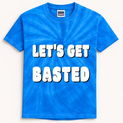 Silly Thanksgiving Gift Lets Get Basted Great Gift Kids Tie-Dye T-Shirt