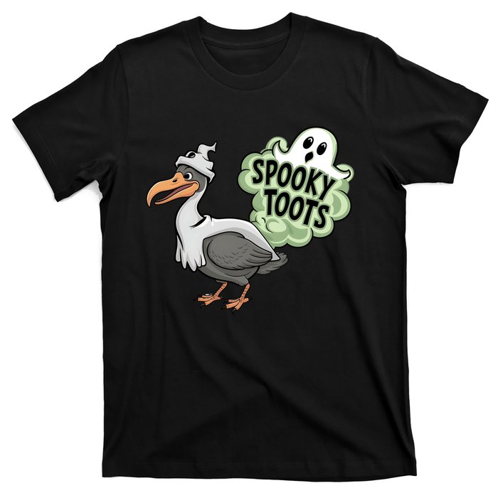 Spooky Toots Goose Ghost Funny Halloween T-Shirt