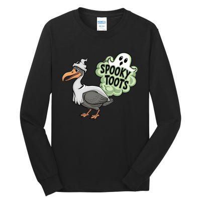 Spooky Toots Goose Ghost Funny Halloween Tall Long Sleeve T-Shirt