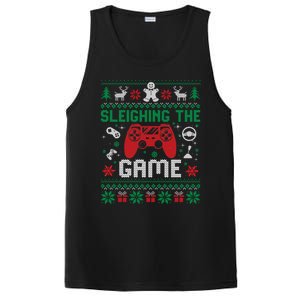 Sleighing The Game Ugly Christmas Sweater Gamer Video Game Gift PosiCharge Competitor Tank