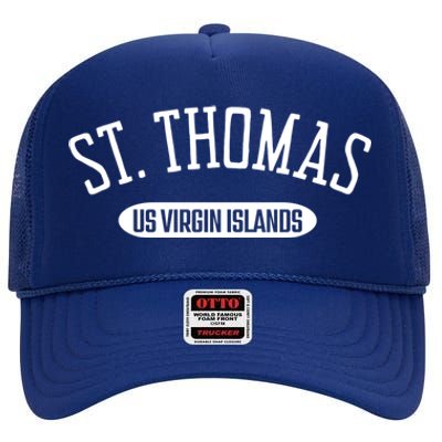 St Thomas Gift Classic Style St Thomas Us Virgin Islands Gift High Crown Mesh Back Trucker Hat