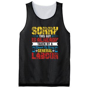 Sorry This Guy Smart & Sexy General Labour Labor Day Gift Mesh Reversible Basketball Jersey Tank