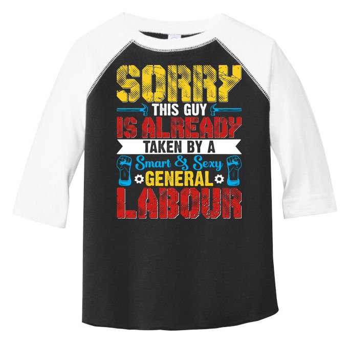 Sorry This Guy Smart & Sexy General Labour Labor Day Gift Toddler Fine Jersey T-Shirt