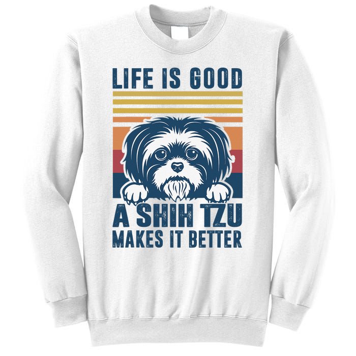 Shih Tzu Gifts For Shitzu Dog Mom Dad Shih Tzu Sweatshirt