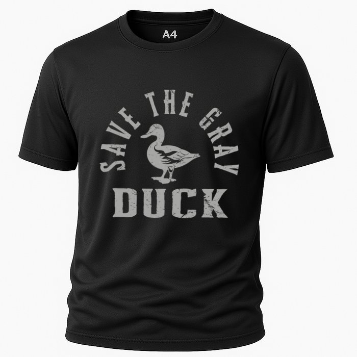 Save The Gray Duck. Simple Save The Gray Duck Design Cooling Performance Crew T-Shirt