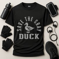 Save The Gray Duck. Simple Save The Gray Duck Design Cooling Performance Crew T-Shirt