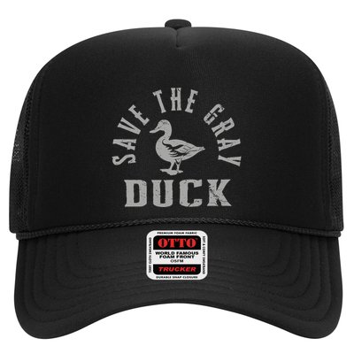 Save The Gray Duck. Simple Save The Gray Duck Design Trucker Hat