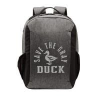 Save The Gray Duck. Simple Save The Gray Duck Design Vector Backpack