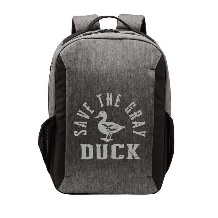 Save The Gray Duck. Simple Save The Gray Duck Design Vector Backpack