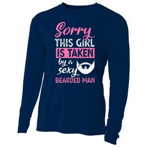 Sorry This Girl Is Taken By A Sexy Bearded Man Cooling Performance Long Sleeve Crew