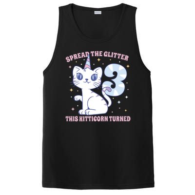 Spread The Glitter This Kitticorn Turned 3 Birthday Gift PosiCharge Competitor Tank