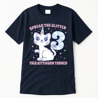 Spread The Glitter This Kitticorn Turned 3 Birthday Gift Tall T-Shirt