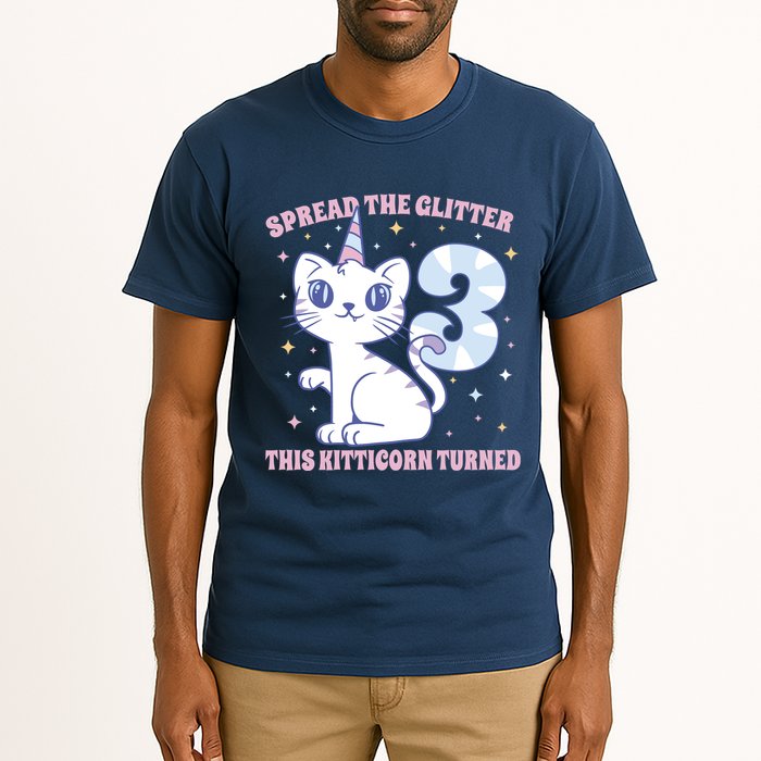 Spread The Glitter This Kitticorn Turned 3 Birthday Gift Tall T-Shirt