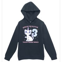 Spread The Glitter This Kitticorn Turned 3 Birthday Gift Urban Pullover Hoodie