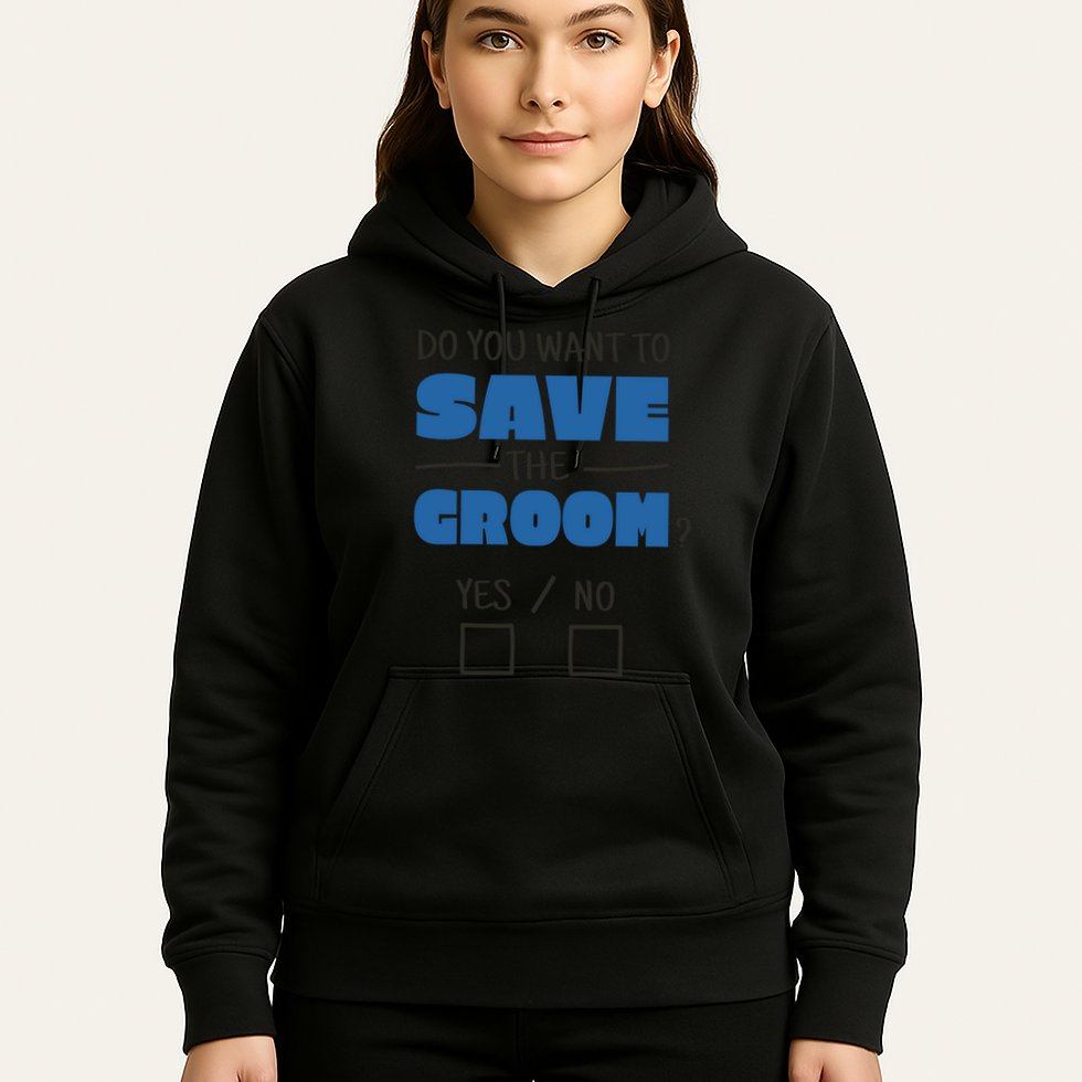 Save The Groom Funny Bachelor Hoodie
