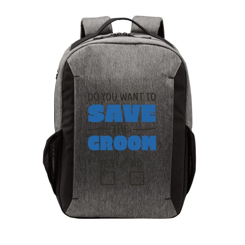 Save The Groom Funny Bachelor Vector Backpack