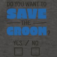 Save The Groom Funny Bachelor Vector Backpack