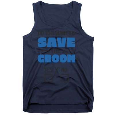 Save The Groom Funny Bachelor Tank Top