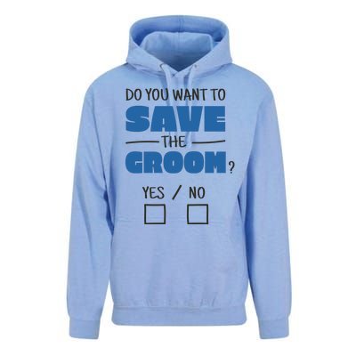 Save The Groom Funny Bachelor Unisex Surf Hoodie