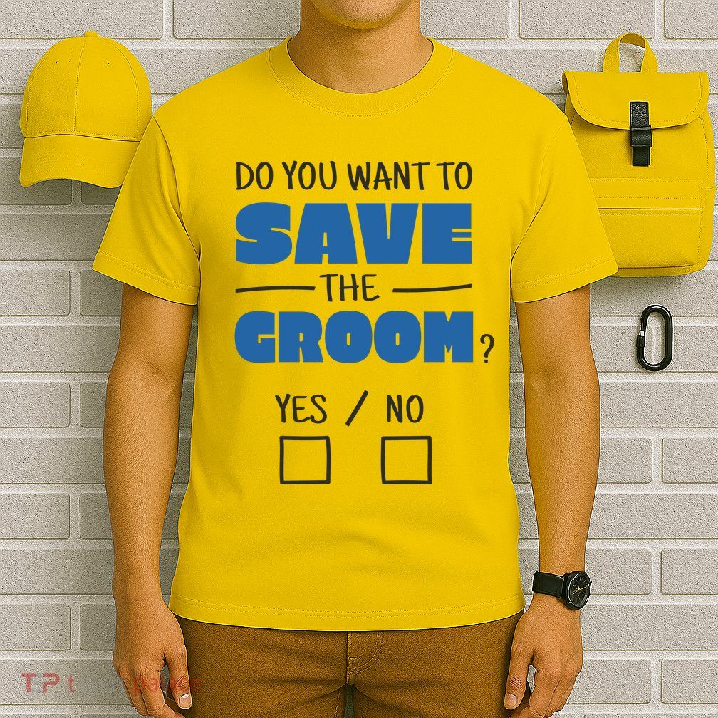 Save The Groom Funny Bachelor T-Shirt