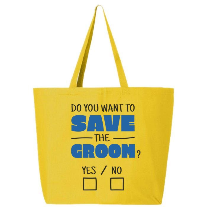 Save The Groom Funny Bachelor 25L Jumbo Tote