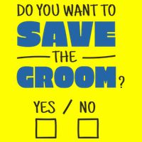 Save The Groom Funny Bachelor 25L Jumbo Tote