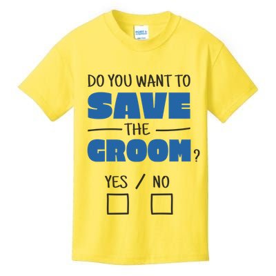Save The Groom Funny Bachelor Kids T-Shirt