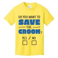 Save The Groom Funny Bachelor Kids T-Shirt