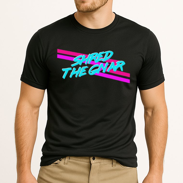 Shred The Gnar Cooling Performance Crew T-Shirt