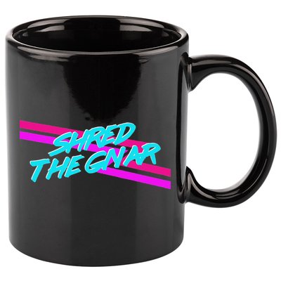 Shred The Gnar 11oz C Handle Ceramic Mug