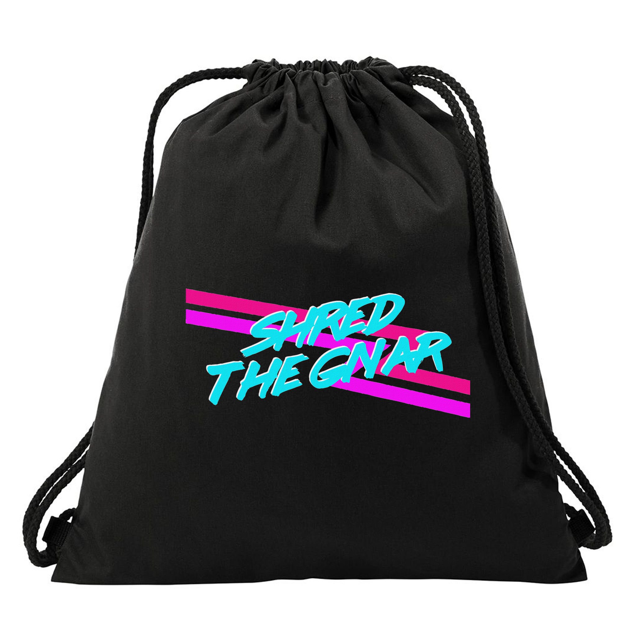 Shred The Gnar Drawstring Bag